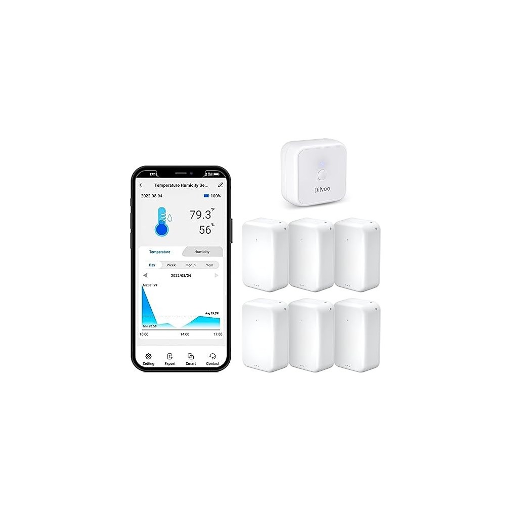 6-pack thermometer Wi-Fi hygrometer