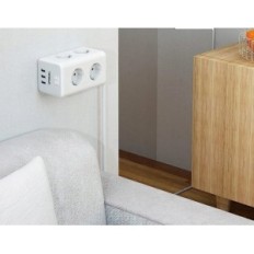 Tessan Power Strip met 6 sockets en 3 USB