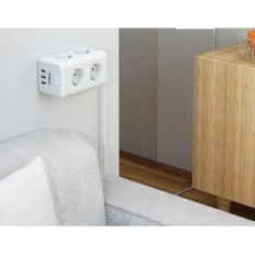 Tessan Power Strip ar 6 kontaktligzdām un 3 USB