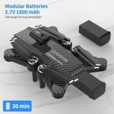 Dron med 2 kameraer og 2 batterier