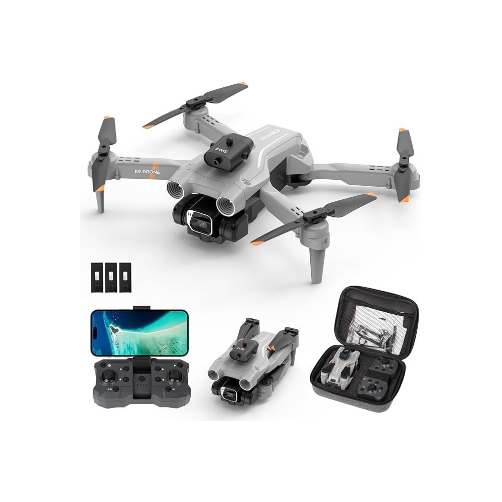 Dron s 4K kamero in 3 baterijami dolgo časa letenja