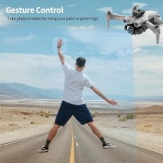 DRON su 4K kamera ir 3 baterijos ilgai skrydžio metu