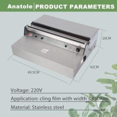 Folie wikkelmachine anatole automatische apparaat voor verpakkingsproducten in stretchfolie