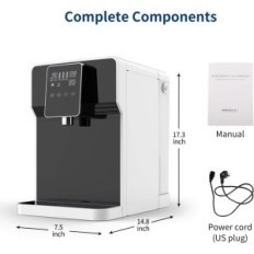 Distributeur de TDS Twist Twist à 3 étages d'eau potable avec écran LED. 4.5l