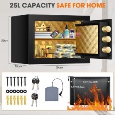 Digital home safe waterproof waterproof 25L with a purse