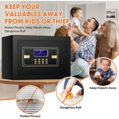 Digital home safe waterproof waterproof 25L with a purse