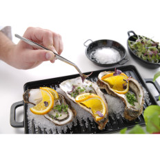 Pincetes vītā pincete, lai rotātu rotējošos ēdienus 240mm Hendi 680063