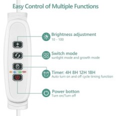 Luz inteligente Diivoo para plantas em crescimento em quartos duplos