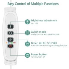 Luz inteligente Diivoo para plantas em crescimento em quartos duplos