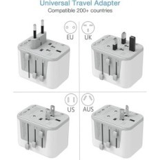 Universaalne sõiduadapter Tessan 2 USB A + 3 USB C 633Fv