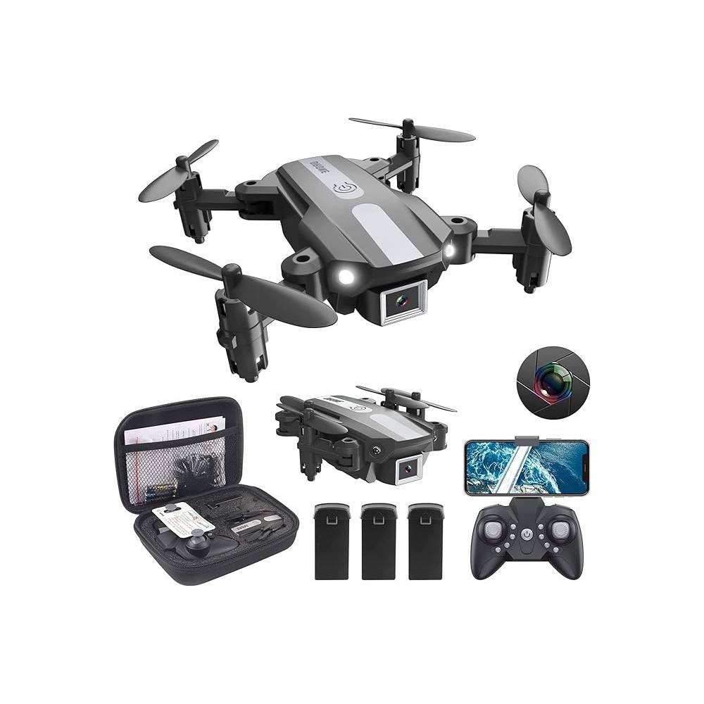 Mini Pieghevole Dron Wipkviey T25 con fotocamera + 2 batterie