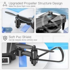 Μίνι πτυσσόμενο Dron Wipkviey t25 με κάμερα + 2 μπαταρίες