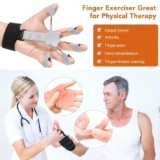 Flexible trainer for stretching the fingers of the silicone expander for hand exercise and rehabilitation