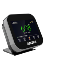 Övervaka CO2-detektor Curcons Black Intelligent Air Kvalitetsmätning