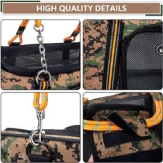 Transportbox für Hunde Wakype-Tarn-Camouflage faltbarer Transporter in der Tarnung, ideal für Reisen mit kleinen Tieren