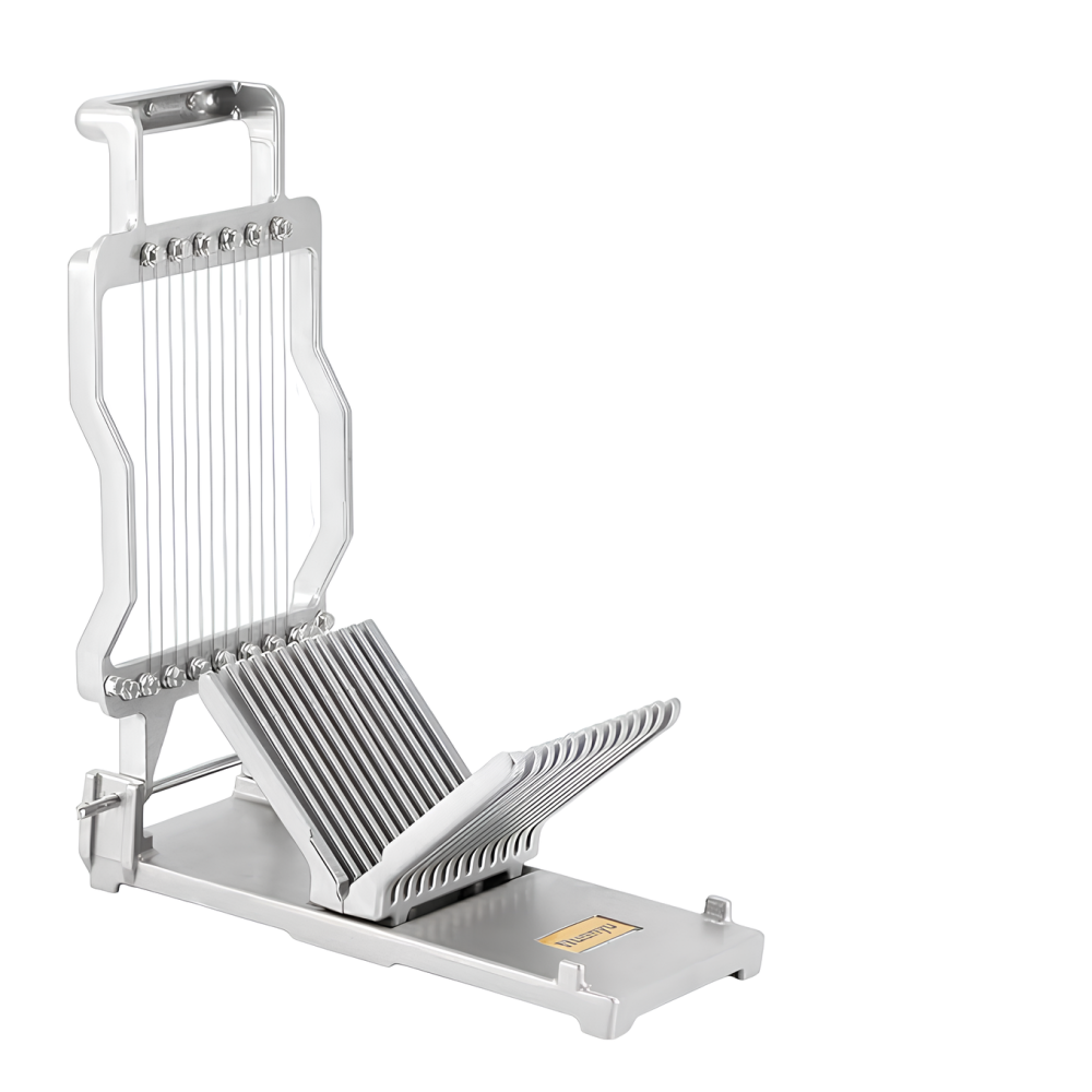 Kaas snijmachine, boter, toast, vlees en huana fruit