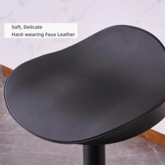 Zwart 2 barkrukken Younuoke 360 ° Moderne stoelen met hoogteaanpassing en omzet