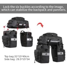 Fahrradtasche 3 in 1 Baigio 75 l