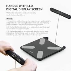 Digital vekt og kroppsanalysator opp til 181 kg