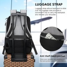 Laptop Travel Nahrbtnik LumeSener s sivim polnilnim pristaniščem USB