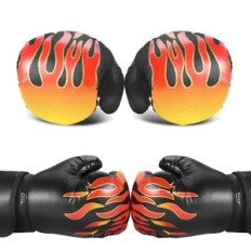 Gants de boxe pour enfants. Gants de formation durables noirs pour jeunes athlètes