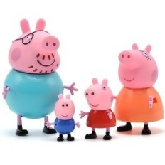 Eine Reihe von Märchen-Peppa 4-tlg-Spielzeug zeigen Ihre Lieblingshelden von Kindern