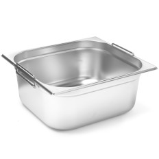 Ēdināšanas konteiners GN 2/3 ar ievelkamiem rokturiem 354x325x150mm 13l Hendi 817247