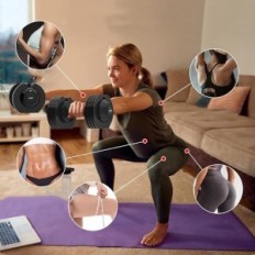 Fitness de 1,5 à 20 kg ajustable