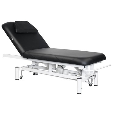 Elektrisk massagebänk Azzurro 684 med 1 motor svart — sidosida