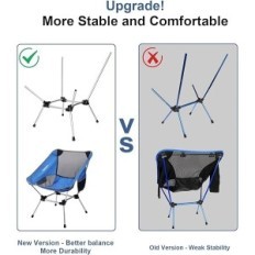 Opvouwbare campingstoel FBSort 2 Pack tot 150 kg