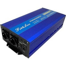 Invertor s dvoma zásuvkami Shuku, USB port DC12V vstup AC230V 50Hz