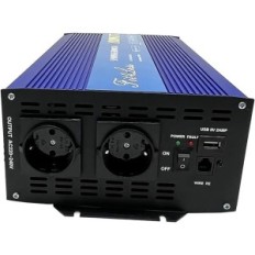 Inverter z dvema shuku vtičnico, USB Port DC12V vhod AC230V 50Hz izhod