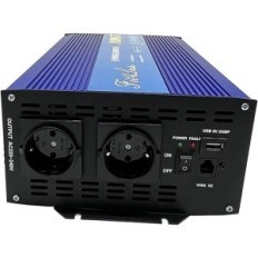 Inverter con due prese Shuku, porta USB Port DC12V Ingresso AC230V 50Hz Uscita