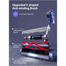 Limpador manual sem fio JR600 400 W 33000PA bateria removível