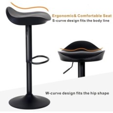 Tabouret de bar Alunkee 1 pièce mat mat