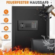 Maison en sécurité avec une capacité de 43 litres, ignifuge, imperméable