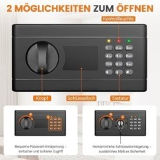 Maja on ohutu võimsusega 43 liitrit, tulekindel, veekindel