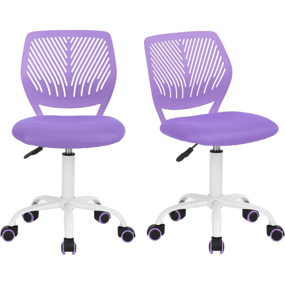 Violet Justerbar Rotary Office Chair Home Casa Sæt med 2 stk