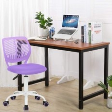 Violett Justerbar Rotary Office Chair Hem Casa Set med 2 st