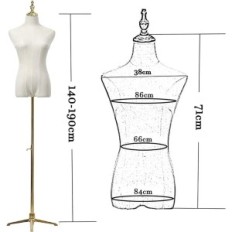 Mannequin de tailleur pour femmes avec un peuplement de hauteur réglable