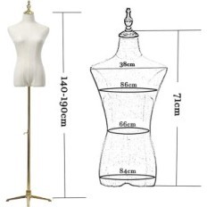 Mannequin de tailleur pour femmes avec un peuplement de hauteur réglable