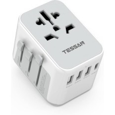 Tessan Worldwide Travel adapter, s 3 USB A +1 priključci tipa c