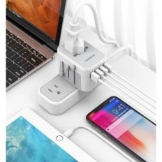 Adaptateur de voyage Tessan 633-F 2300 W avec 4 ports USB