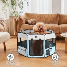 Portable Pet Spill X-Zone Pet Size S Blue