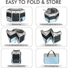 Portable Pet Play X-Zone Pet Størrelse S Blue