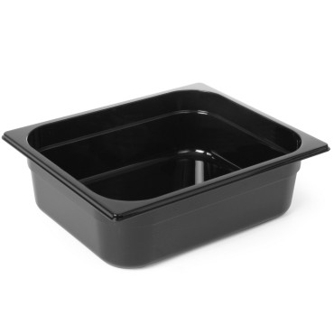 General Container GN 1/2 no melnā polikarbonāta 325x265x150mm 9.5l Hendi 862414