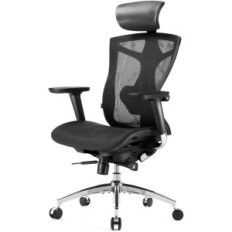 Silla de oficina de Sihoo con reposabrazos 4D, asiento ajustable (negro)