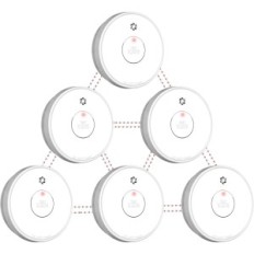 Network Rauchsensor PutoGeSafe, Feuersensor, Paket 6 Stück.