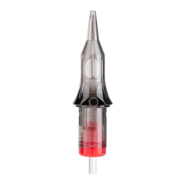 Cartucho para tatuajes EL CARTEL V2 0.35 9RL Punta media 10 unidades — detalle de la cuchilla