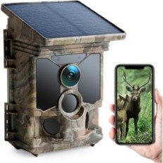 Jaktkamera Comur 4K WiFi 40MP Solar med U3 SD 32GB Night Vision IP66